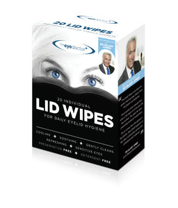 Sterile Lid Wipes, Case of 42 Boxes, Each Box of 20 Wipes