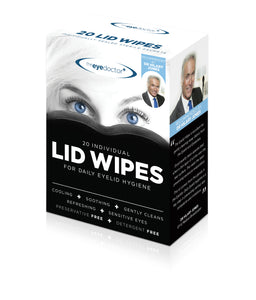 Sterile Lid Wipes, 20 Wipes per Box